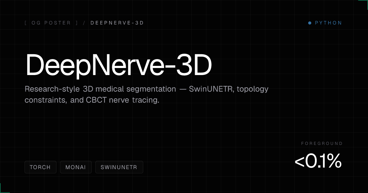 DeepNerve-3D — generated poster